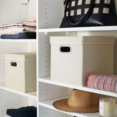 Image showing  Natural Storage Cubes, 11 in. x 11.4 in. x 11.4 in., 2 pc.