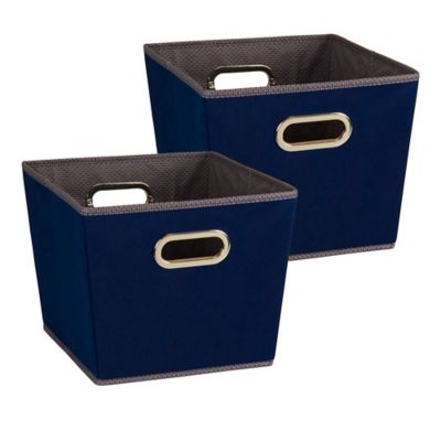 Household Essentials Medium Tapered Bin Set, 8 in. x 10 in. x 13 in., 2 pc.