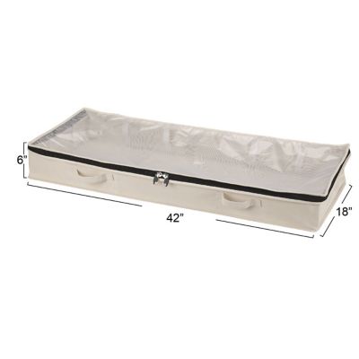 Image showing 7 th Household Essentials Cedarline Under-the-Bed Garment Storage Bag, 6 in. x 42 in. x 18 in.