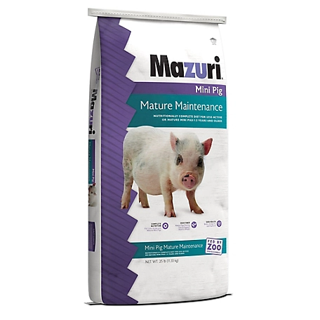 Mazuri Mature Maintenance Mini Pig Feed, 25 lb. Bag