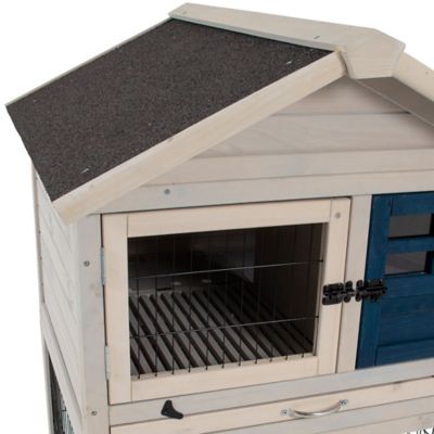 Image showing  2-Story Outdoor Rabbit Playhouse Hutch, 41.5 in. x 32 in. x 33 in.
