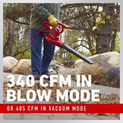 Image showing  340 CFM Ultra Corded Electric Leaf Blower/Vac