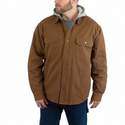 Wolverine Men's Overman Canvas Taffeta-Lined Hooded Shirt Jacket