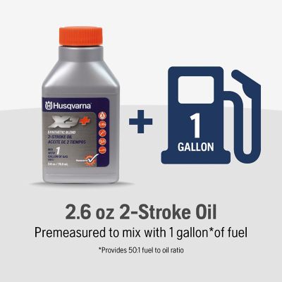 Image showing  2.6 fl. oz. XP+ 2-Stroke Oil, Synthetic Blend Engine Oil with Fuel Stabilizer, 2 Cycle Oil, 593271601