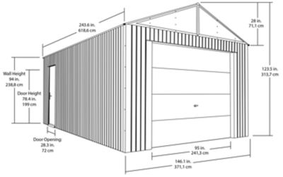 Image showing 5 th Sojag 12 ft. x 20 ft. Everest Garage