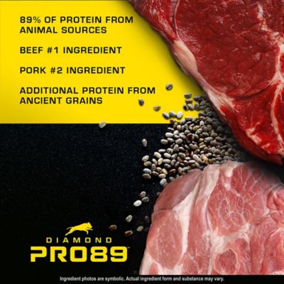 Image showing 5 th Diamond Pro89 Adult Beef, Pork and Ancient Grains Formula Dry Dog Food, 40 lb. Bag