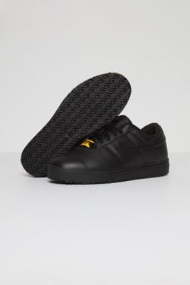 fila black slip on shoes