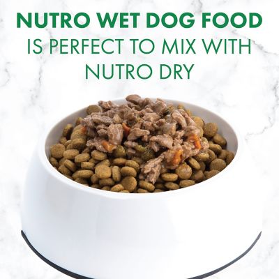 Image showing 7 th Nutro Adult Grain-Free Chicken and Turkey in Gravy Wet Dog Food Variety pk., 3.5 oz. Can, 12 pk.