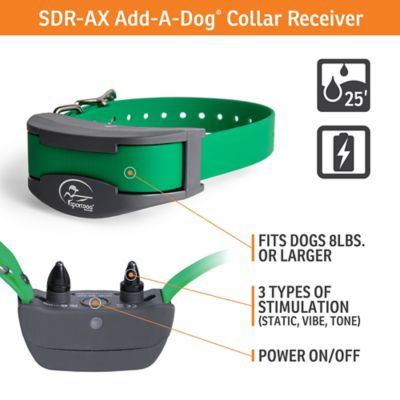 Image showing  SportHunter 1225X/1825X Rechargeable Add-A-Dog Collar, for Dogs 8 lb. or Larger, Neck Sizes 5-22 in.