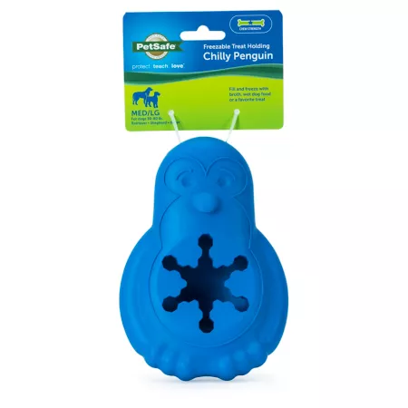 PetSafe Freezable Penguin Holding Cold Treats Medium/Large Dog Chew Toys