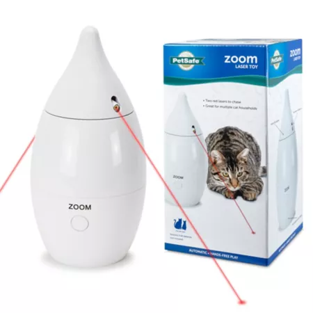 PetSafe Zoom Rotating Cat Toy - Includes 2 Interactive Laser Lights Cat Interactive Toys