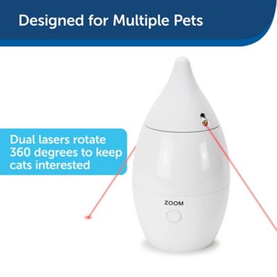 Image showing  Zoom Rotating Laser Cat Toy - Includes 2 Interactive Laser Lights