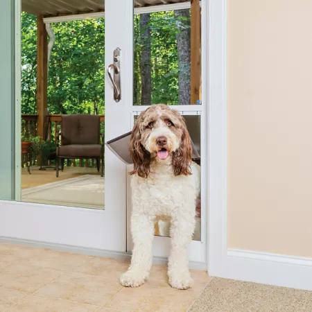 PetSafe 1 piece Sliding Glass Pet Door Extra Large 81" White Pet Doors & Parts