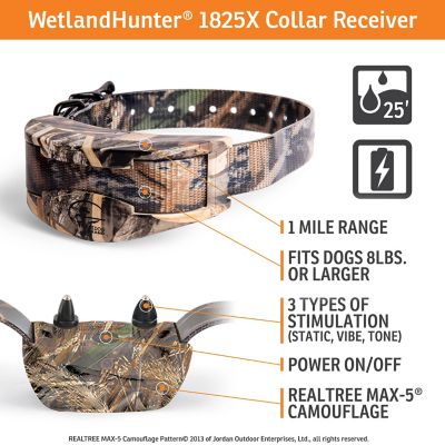 Image showing  WetlandHunter X-Series Remote Dog Training Collar, 1 Mile Range