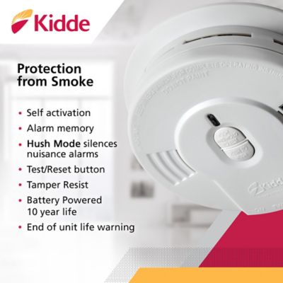 Image showing 5 th Kidde DC Smoke Alarm, 10-Year Sealed Lithium Battery