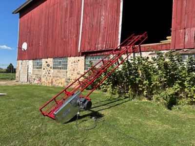 Image showing 6 th Hayrite 16 ft. Bale Elevator, No. 55 Chain, 3/4 HP Motor