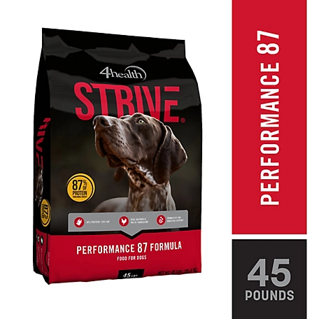 4health Strive Endurance Performance 87 Formula Dry Dog Food, 45 lb. Bag