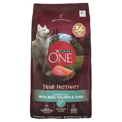 Purina ONE High Protein, Natural Dry Dog Food, True Instinct with Real Salmon & Tuna - 27.5 lb. Bag I hate dry dog food
