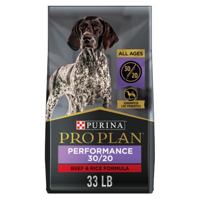 Purina Pro Plan Active High Calorie High Protein Dry Dog Food Sport 30 20 Beef Rice Formula 33 Lb Bag At Tractor Supply Co