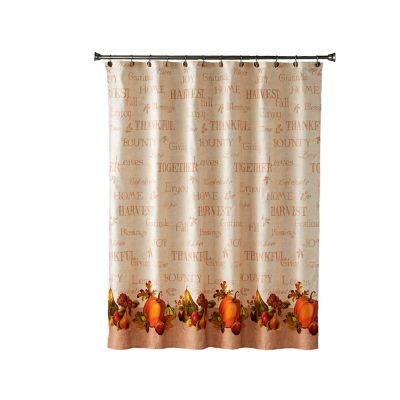 Image showing  Harvest Bounty Fabric Shower Curtain, 70 in. x 72 in.