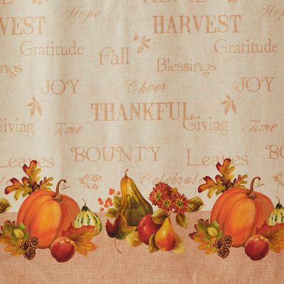Image showing  Harvest Bounty Fabric Shower Curtain, 70 in. x 72 in.