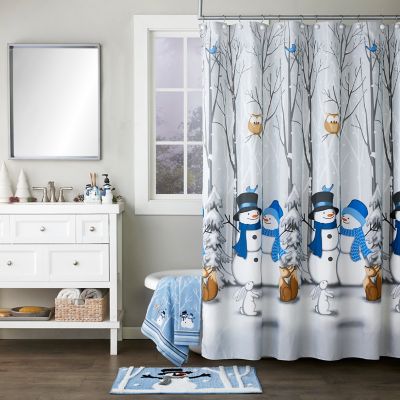 SKL Home Winter Friends Fabric Shower Curtain, 70 in. x 72 in.