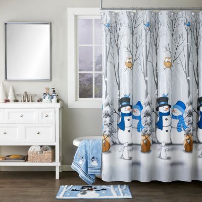 SKL Home Winter Friends Fabric Shower Curtain, Polyester