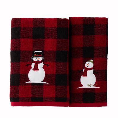 Image showing  Woodland Winter Holiday Bath Towel