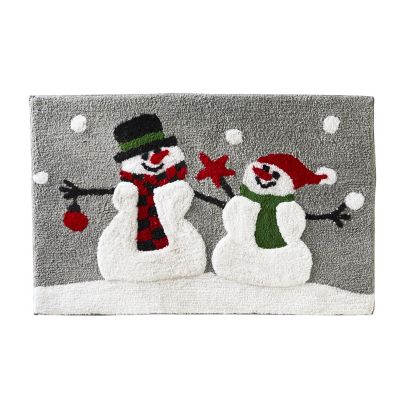 Image showing  Woodland Winter Holiday Bath Rug