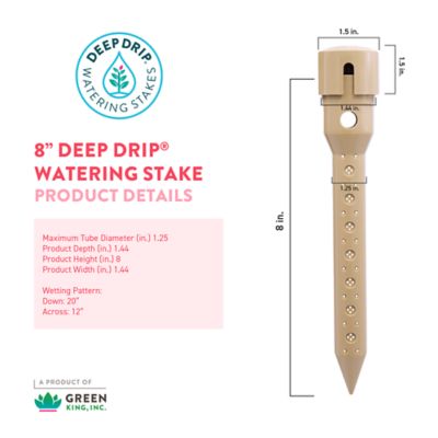 Image showing  8 in. Deep Drip Watering Stakes, 2-Pack