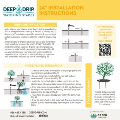 Image showing  24 in. Deep Drip Watering Stakes, 3-Pack