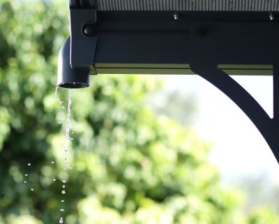 Image showing 5 th Canopia by Palram 12 ft. x 28 ft. Arcadia Carport/Patio Cover Kit, Gray