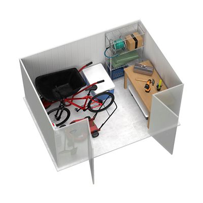 Image showing  10 x 7ft. Premier Metal Shed