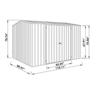Image showing  10 x 7ft. Premier Metal Shed