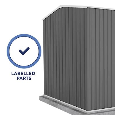Image showing 7 th ABSCO 10 x 7ft. Premier Metal Shed