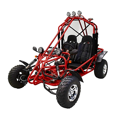 Massimo GKA200 169cc Gas Powered Two-Seat Go Kart - Red