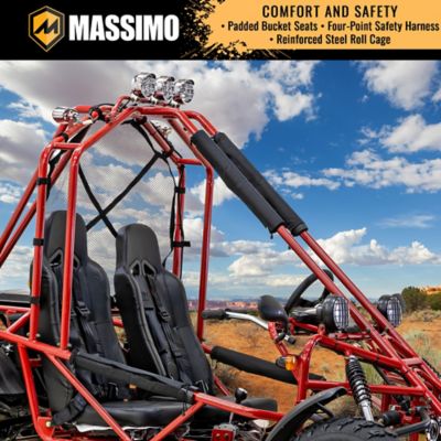 Image showing 5 th Massimo GKA200 169cc Gas Powered Two-Seat Go-Kart