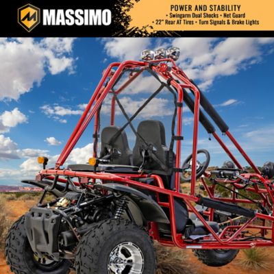 Image showing 7 th Massimo GKA200 169cc Gas Powered Two-Seat Go-Kart