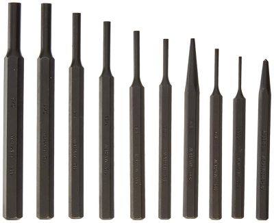 Mayhew Assorted Pro Punch Kit, 1/8 in., 3/32 in., 5/32 in., 3/16 in., 1/4 in., 7/32 in., 5/16 in., 3/8 in. and 5/16 in., 10 pc.