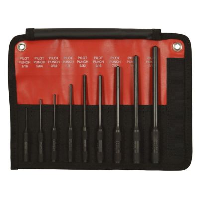 Mayhew Assorted Pilot Punch Kit, 1/16 in., 5/64 in., 3/32 in., 1/8 in., 5/32 in., 3/16 in., 7/32 in., 1/4 in., 5/16 in., 9 pc.