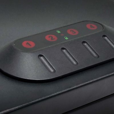 Image showing  Home Defense 0.25 cu. ft. Quick Access Vault with Electronic Lock, Matte Black, SA-HD2