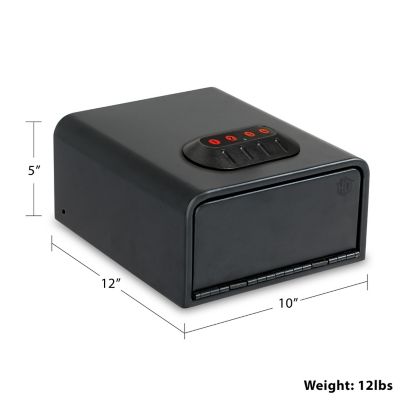 Image showing 6 th Sports Afield Home Defense 0.25 cu. ft. Quick Access Vault with Electronic Lock, Matte Black, SA-HD2