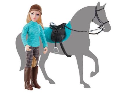 Image showing  9 in. x 6 in. Classics Heather English Rider (Rider Only) Toy, 1:12 Scale