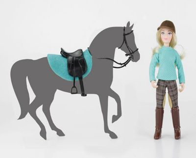 Image showing  9 in. x 6 in. Classics Heather English Rider (Rider Only) Toy, 1:12 Scale