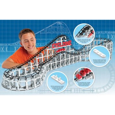 Image showing 6 th CDX Blocks 900+ pc. Cyclone Gravity-Powered Roller Coaster Model Building Brick Set