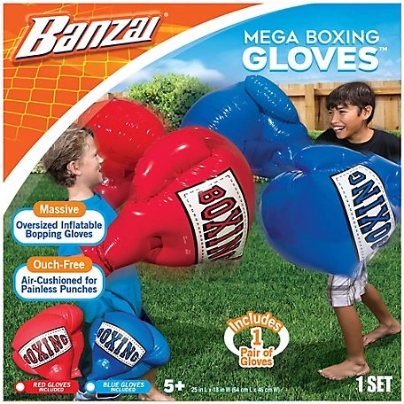Banzai Kids' Inflatable Mega Boxing Gloves, For Ages 3+