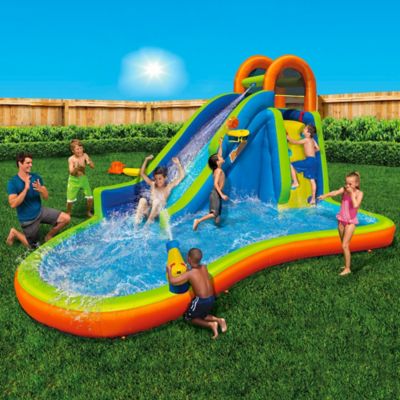 Image showing 9 th Banzai Big Blast Inflatable Water Slide Park, 175 in. x 114 in. x 95 in.