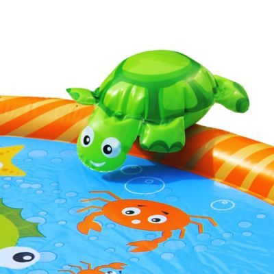 Image showing 6 th Banzai Jr. Sprinkle Friends Outdoor Water Play Mat, 58 in. x 42 in.