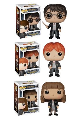 Funko POP! 3.75 in. Harry Potter Vinyl Figure Collector's Set, For Ages 3+, 3-Pack