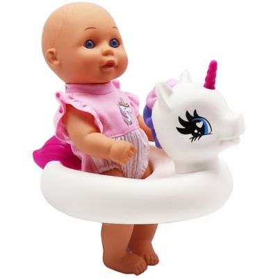 Image showing  Water Baby Doll in Unicorn Floater